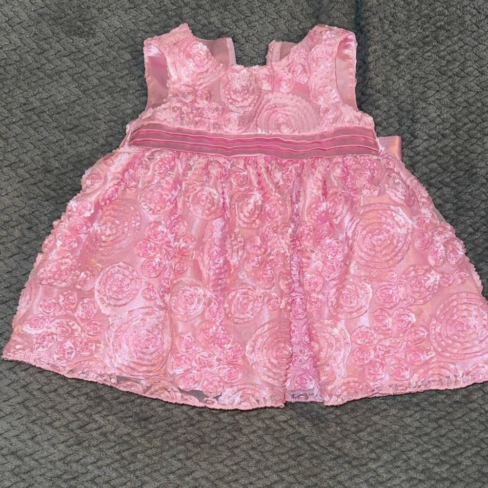 American Princess Pink Floral Kids Dress